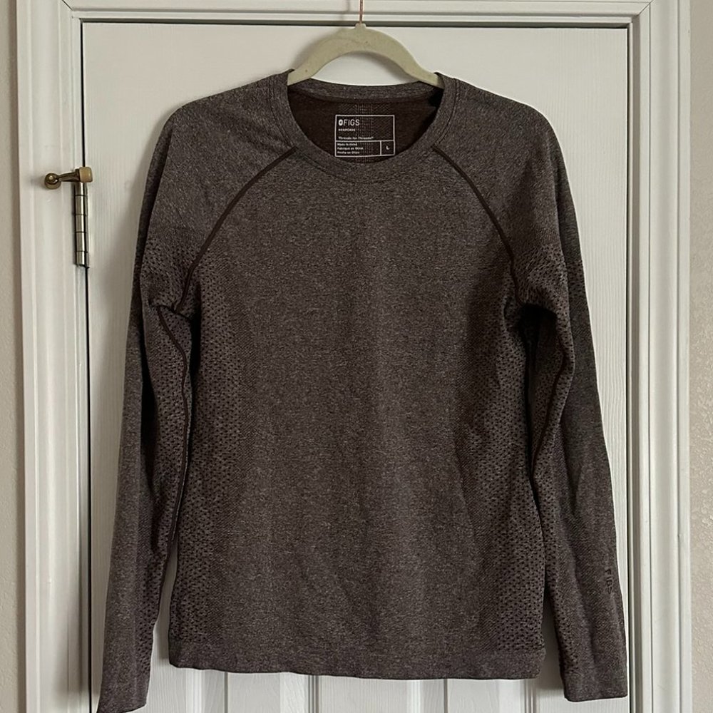 Women's Large FIGS Espresso Salta Performance Underscrub